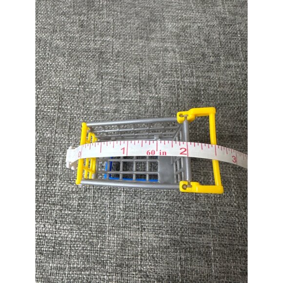 Miniature Shopping Toy Cart Playset with 5 Food Items Grocery Store Pretend Play - Picture 6 of 11